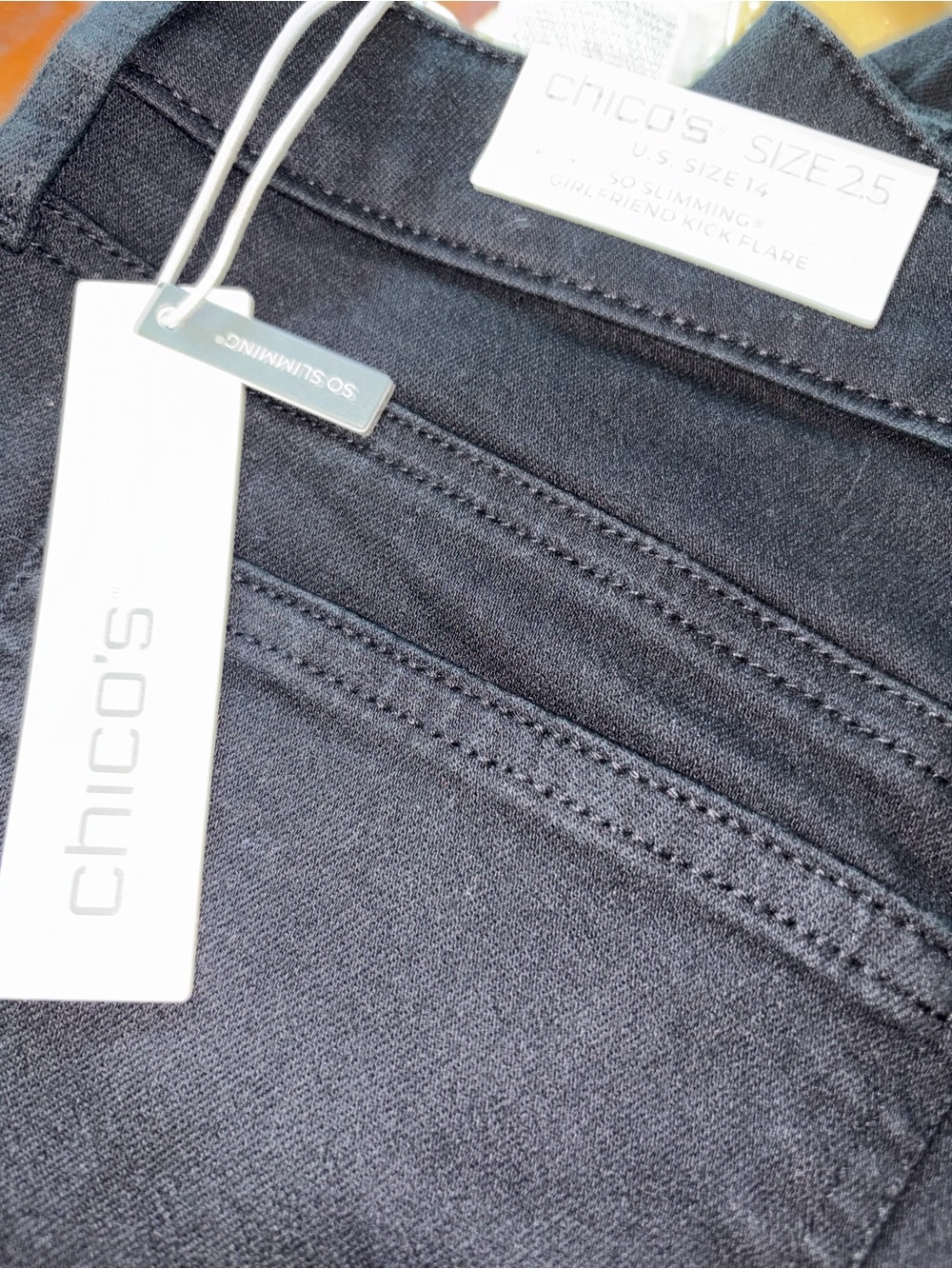 Chico's Black High-Rise Slim Jeans - So Slimming